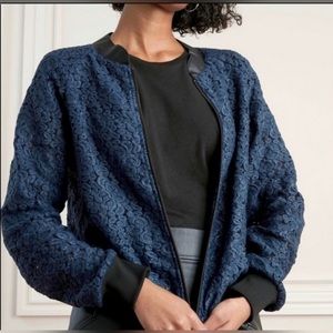 Stella & Dot lace blue jacket, size medium